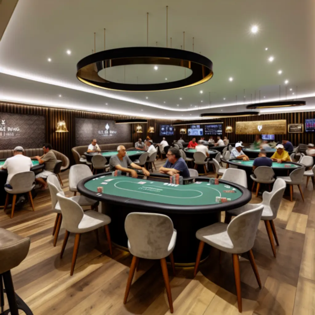 Nowoczesne stoły pokerowe w strefie Virex Circle